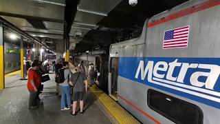 IC Heavyweights and Highliner at Metra 100 Years of Electrification event at Millennium Station