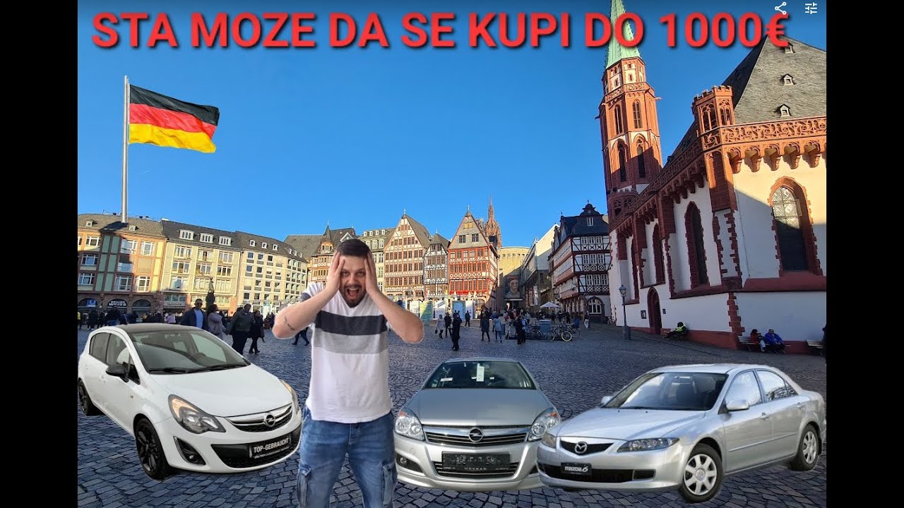 IDEMO DA POGLEDAMO 3 AUTA DO 1000€ U NEMACKOJ!!