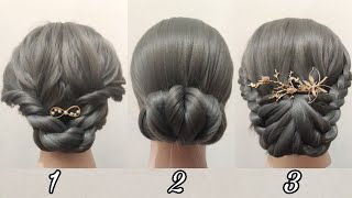 3 Beautiful Bun Hairstyles for Beginners (Short Hair) I 3 Tutorial Sanggul yang Cantik untuk Pemula