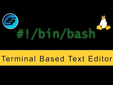 Terminal Based Text Editor (nano) - Bash Scripting