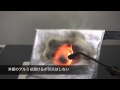 リチウムポリマーバッテリー用セーフティーバッグ耐火実験