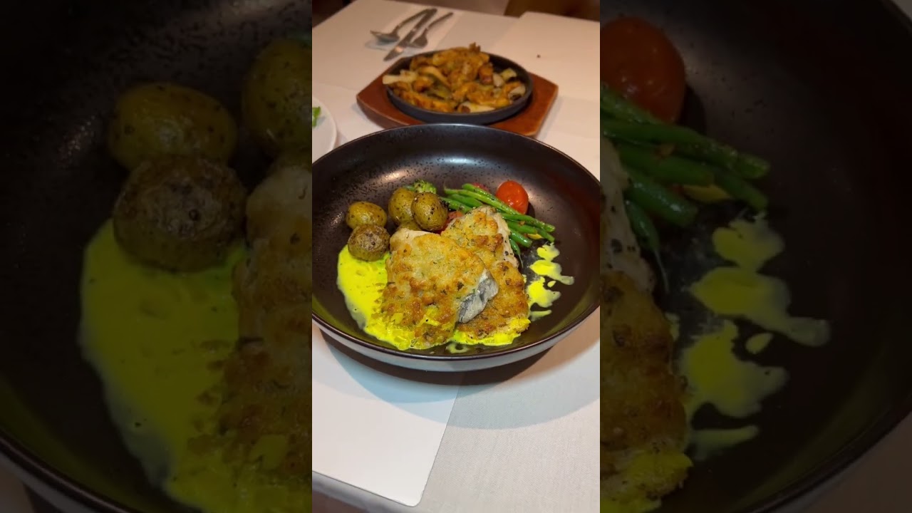 Pan sear crispy Seabass at Cali at Ascott Raffles Place 