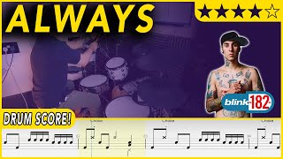 Always - Blink-182 Drum Score Sheet Music Drumscribe