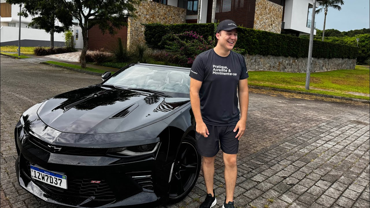 Camaro SS 2017 Conversível em Jurerê 🌴🔥 | O som do V8 ao ar livre (POV)