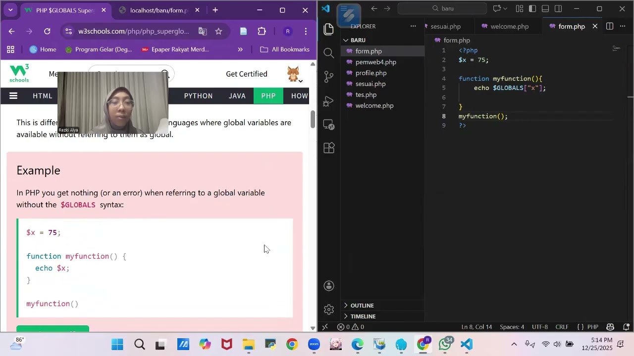 Pemrograma Web: Superglobals & PHP Form