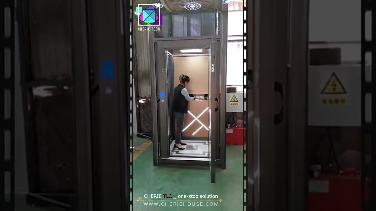 🏠Glass HOME LIFT, super-easy to install & maintain, cost-saving and value-added.🌐www.cheriehouse.com