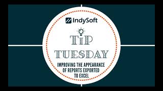 Tip Tuesday - Improving the Appearance of Reports Exported to Excel