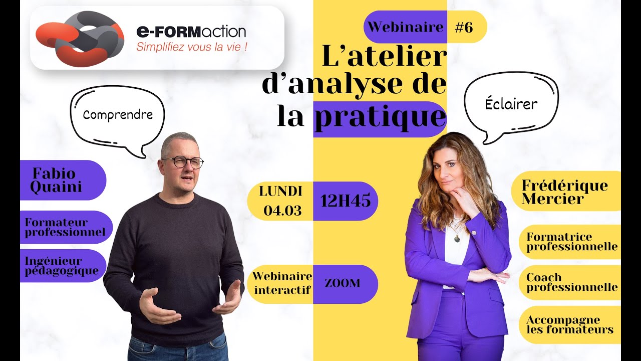 Replay Webinaire : Atelier d'analyse de la pratique
