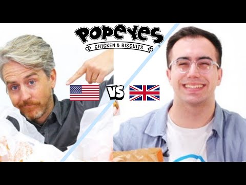 Reacting to American VS The UK's Popeyes