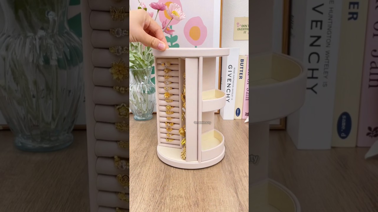 🔥קופסת מתנה לתכשיטים 4 ב-1 - קופסה אחת, מקום אינסופי 😍🎁 #אחסוןתכשיטים #קיצורוויראלי