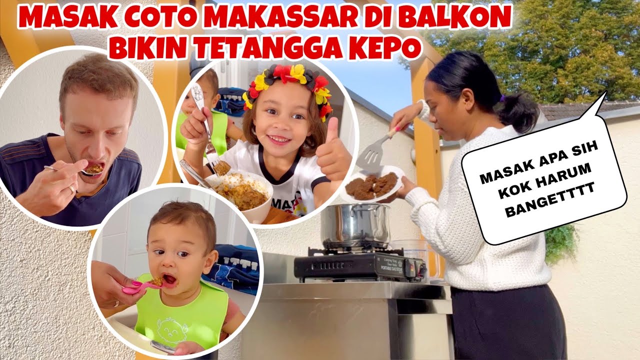 MASAK COTO MAKASSAR DI BALKON, TETANGGA SAMPE KEPO