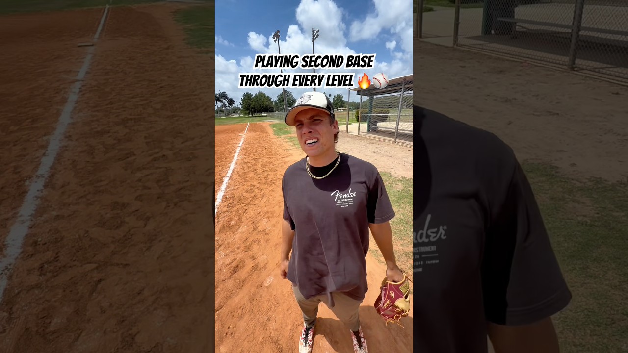 Second base at every level🤣🔥 #baseball #baseballplayer #baseballlife #athlete #sports #viralshort