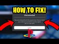 How To Fix ROBLOX Crashing On PLAYSATION! (PS4/PS5)