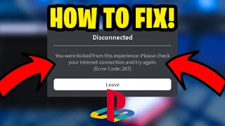 How To Fix ROBLOX Crashing On PLAYSATION! (PS4/PS5)