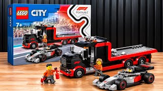 Building LEGO City 60493 F1 Display Truck with Audi F1 Race Car | PURE BUILD