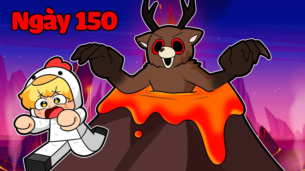 Tô Gà Khám Phá Bên Trong Núi Lửa 99 Ngày Roblox