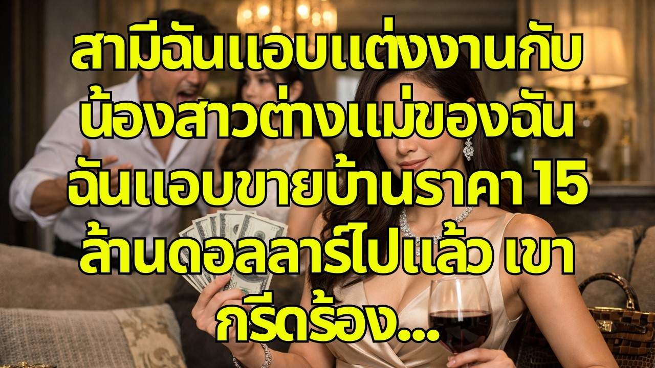 สามีฉันแอบแต่งงานกับน้องสาวต่างแม่ของฉัน ฉันแอบขายบ้านราคา 15 ล้านดอลลาร์ไปแล้ว เขากรีดร้อง…