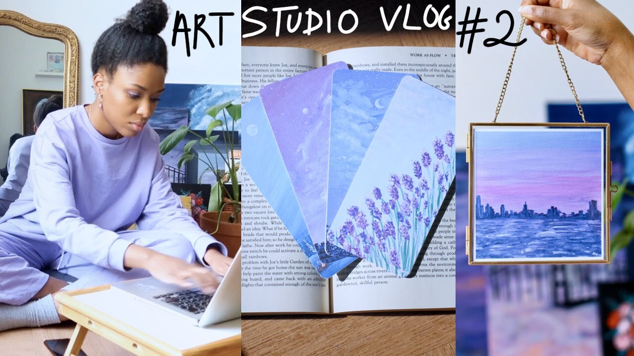 How I make my Art Prints & Bookmarks for my Etsy Shop - Art Studio Vlog ...