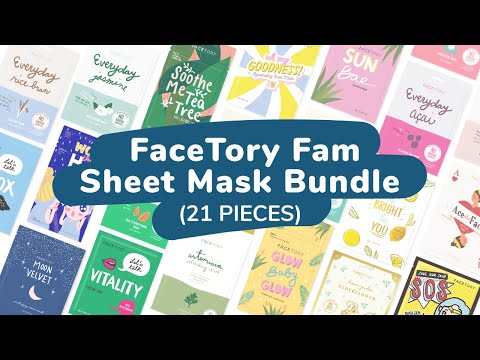 FaceTory Fam Sheet Mask Bundle (21 Sheet Masks)