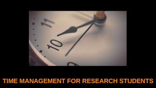 Time management for research students