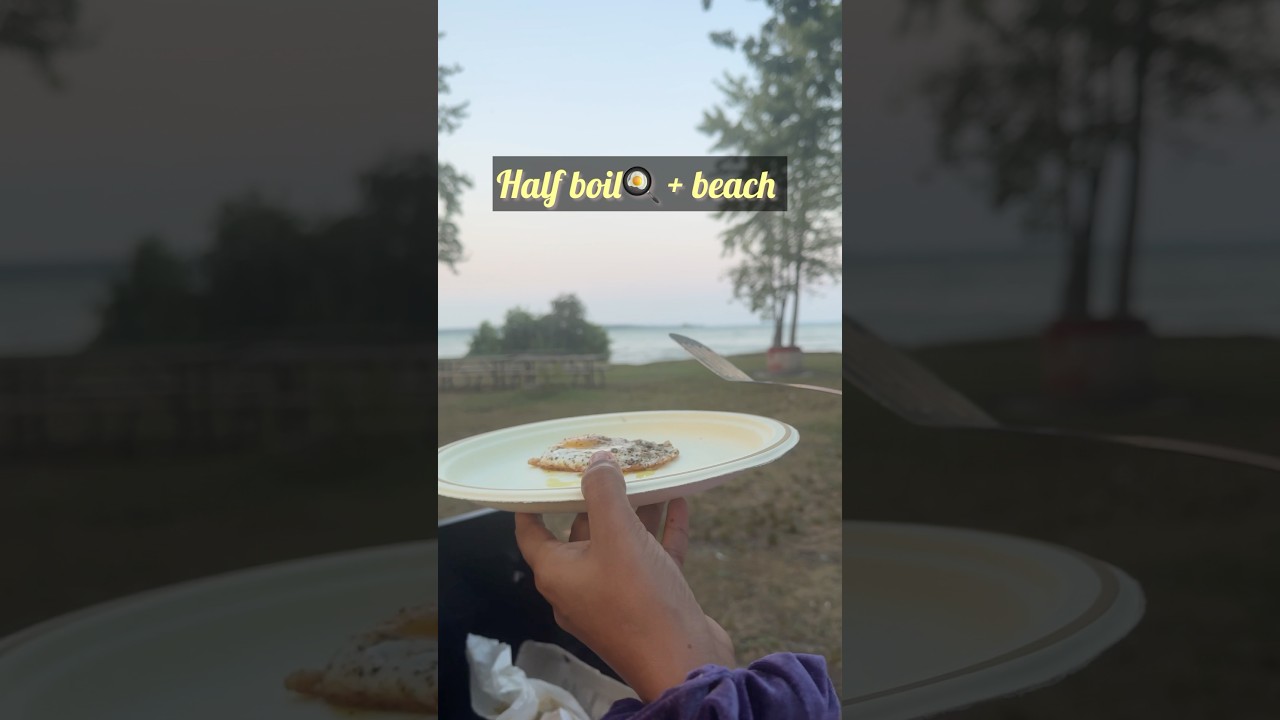 Canada Beach La Half Boil!? 🇨🇦🔥 Tamil Family Camp Fun in 30 Secs!