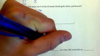 Lesson 8.2 Video 2 - Permutation Example Problems