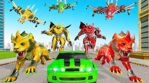 Transformation Jet Robot Car gameplay Android game New version update 2022 level 8