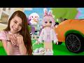 My Easter Day Routine: Reading a Bunny Story & Giving Away Flowers | Roblox Brookhaven 🏡 RP