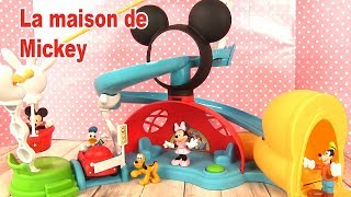 La Maison de Mickey Mouse Toboggan et Figurines Minnie, Pluto, Donald, Dingo