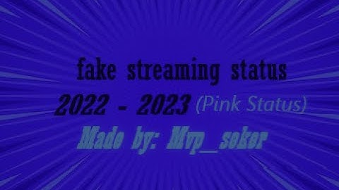 Fake streaming status (discord)  2023 - 2024 (WORKS)