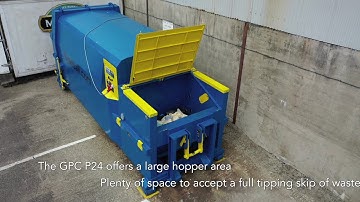 Gradeall GPC P24 Tipping Skip Fed Portable Compactor | Tipping Skip | Recycling Machinery |Compactor
