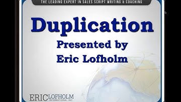 Duplication Webinar for People in Network Marketing/Home Based Business