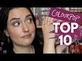 My Top 10 Colorful COLOURPOP Palettes! | TOP TEN ColourPop Palettes