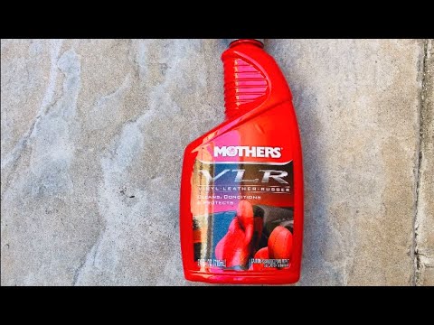 MOTHERS VLR VINYL LEATHER RUBBER INTERIOR CLEANER REVIEW AND DEMONSTRATION  BEFORE AND AFTER !!!! 