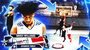 HIGHSCHOOL PHENOM MIKEY WILLIAMS TAKES OVER THE PARK IN NBA 2K20, CRAZY DUNKS AND LIMITLESS GREENS!