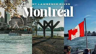 Boat Ride on the Saint Lawrence River 🚤 | Montreal Waterfront Visual Vlog 🇨🇦