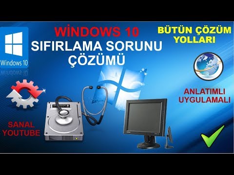 Windows 10 sıfırlama sorunu (uygulamalı çözümler)