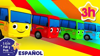 Las Ruedas Del Autobús | Caricaturas de autobuses | Canciones infantiles | LBB Español