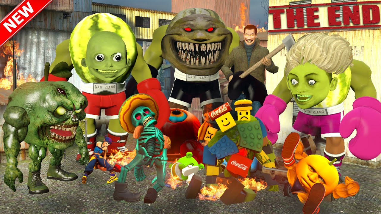 Ultimate Battle New Lin Gang Melon Female Boxer and Others Bosses Warfare! | The War Is Over In Gmod