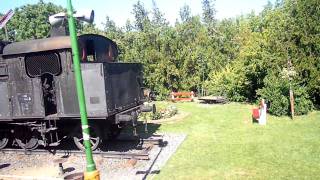 Passing a MÁV 375 Steam Engine at Csopak
