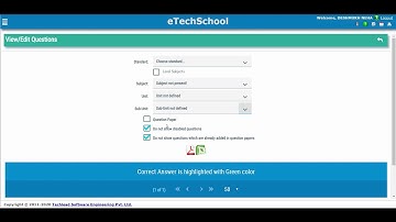 Online Exam Module MCQ