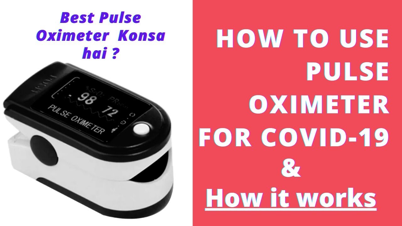 How To Use Pulse Oximeter Best Pulse Oximeter in india YouTube
