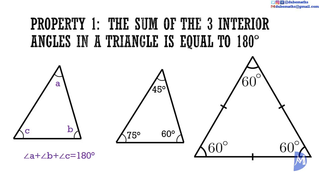 periskop Slette Forkert Angle properties of Triangles | Geometry - YouTube