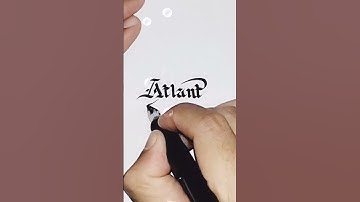 write Atlantic #handwriting #calligraphyart #shortvideo #atlantic