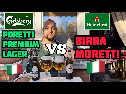 Poretti 🇮🇹 Premium Lager VS Birra Moretti 🇮🇹
