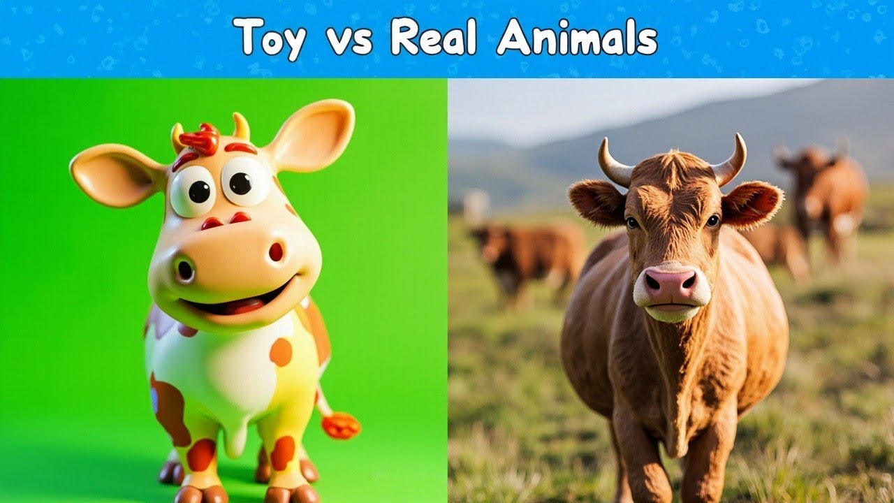 “Farm Animal Sound Song with Toys and Real Animals | Toddler Learning Video”