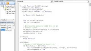 Visual How-to Video:  Changing and Resetting the Caption Bar in Access 2007