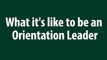 Orientation Recruitment Video (2020)