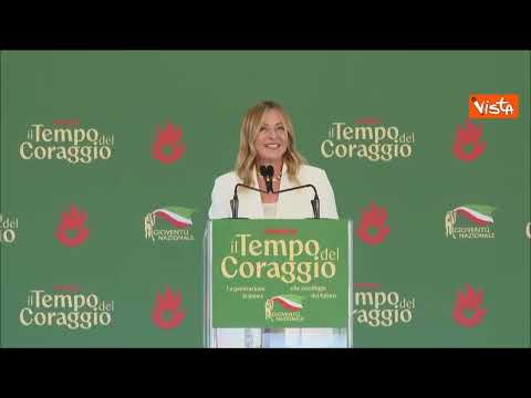 Video Meloni alla festa dei giovani di Fdi: Sono immensamente fiera di voi