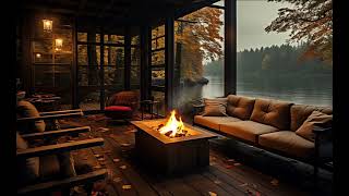 Autumn Fireside Harmony - Soothing Piano Music for Relaxation and Motivation